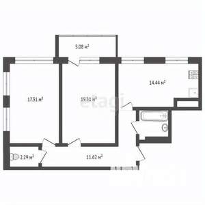 2-к квартира, вторичка, 73м2, 10/10 этаж