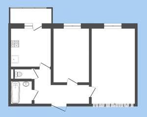 2-к квартира, вторичка, 64м2, 6/10 этаж