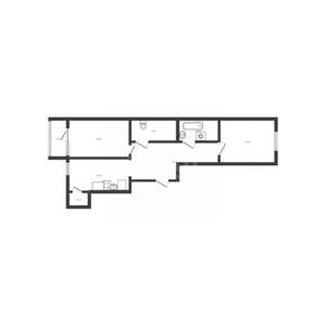 2-к квартира, вторичка, 60м2, 10/10 этаж