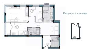 3-к квартира, строящийся дом, 75м2, 3/14 этаж