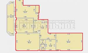 3-к квартира, вторичка, 94м2, 6/10 этаж