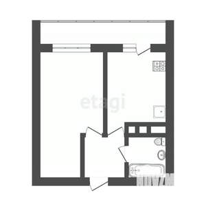 1-к квартира, вторичка, 37м2, 5/10 этаж