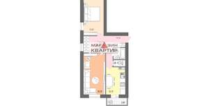 1-к квартира, вторичка, 68м2, 2/5 этаж