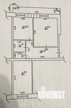 2-к квартира, вторичка, 52м2, 1/9 этаж