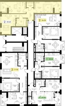 2-к квартира, вторичка, 59м2, 4/11 этаж