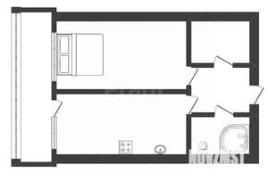1-к квартира, вторичка, 44м2, 5/10 этаж