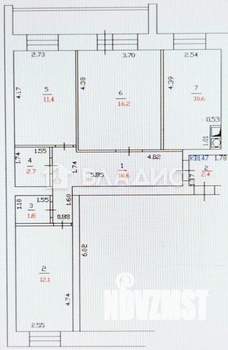 3-к квартира, вторичка, 65м2, 9/10 этаж