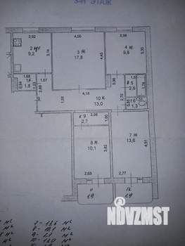 4-к квартира, вторичка, 86м2, 3/10 этаж