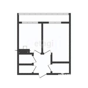 1-к квартира, вторичка, 43м2, 2/10 этаж