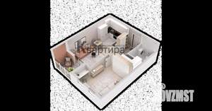 1-к квартира, вторичка, 54м2, 12/16 этаж