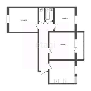 3-к квартира, вторичка, 63м2, 2/9 этаж