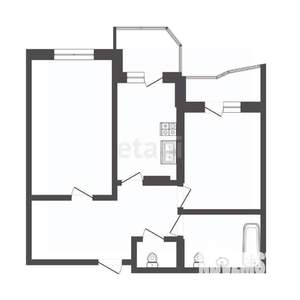2-к квартира, вторичка, 66м2, 6/10 этаж