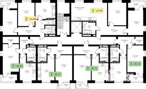 1-к квартира, вторичка, 41м2, 2/6 этаж