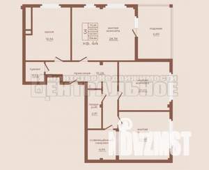 3-к квартира, вторичка, 122м2, 5/10 этаж