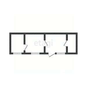 2-к квартира, вторичка, 45м2, 1/1 этаж