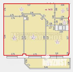2-к квартира, вторичка, 71м2, 2/10 этаж