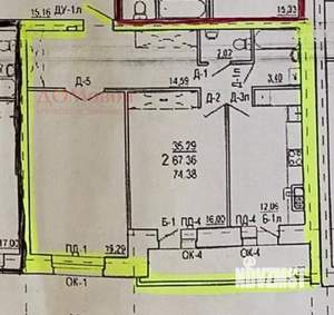 2-к квартира, вторичка, 74м2, 5/10 этаж