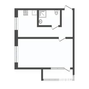 1-к квартира, вторичка, 32м2, 1/5 этаж