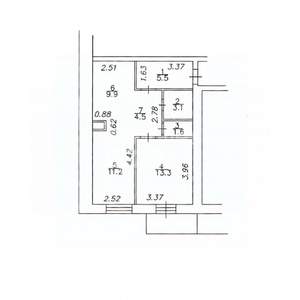 1-к квартира, вторичка, 49м2, 3/10 этаж
