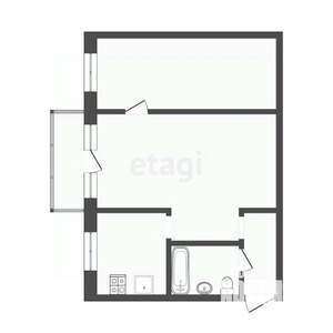 2-к квартира, вторичка, 44м2, 4/5 этаж