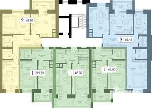 1-к квартира, вторичка, 40м2, 5/10 этаж