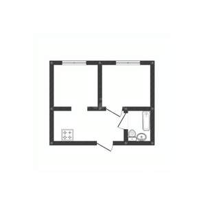 2-к квартира, вторичка, 34м2, 3/9 этаж