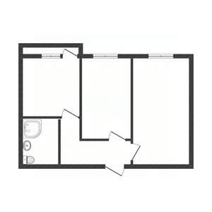 2-к квартира, сданный дом, 45м2, 9/10 этаж