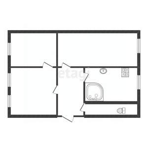 3-к квартира, вторичка, 57м2, 3/3 этаж