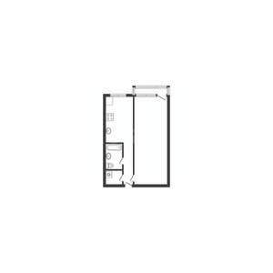 1-к квартира, вторичка, 30м2, 5/5 этаж