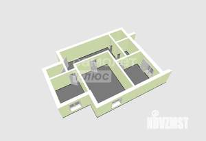 2-к квартира, вторичка, 52м2, 9/10 этаж