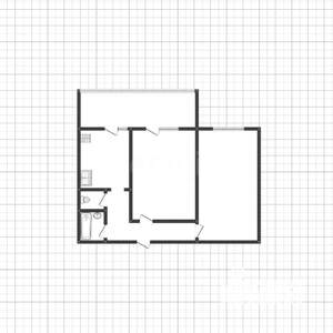 2-к квартира, вторичка, 48м2, 1/10 этаж