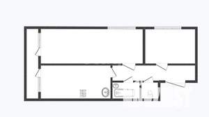 2-к квартира, вторичка, 46м2, 3/3 этаж