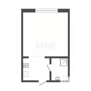 1-к квартира, вторичка, 20м2, 1/9 этаж