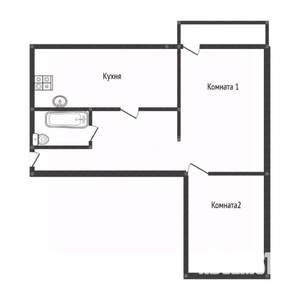3-к квартира, вторичка, 58м2, 4/5 этаж