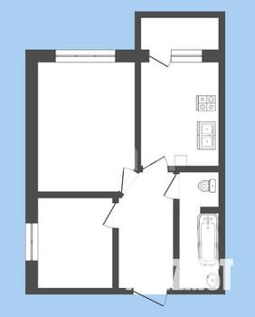 2-к квартира, вторичка, 46м2, 9/11 этаж