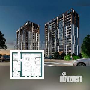 2-к квартира, вторичка, 76м2, 2/16 этаж