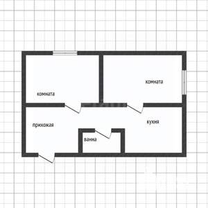 2-к квартира, вторичка, 36м2, 1/2 этаж