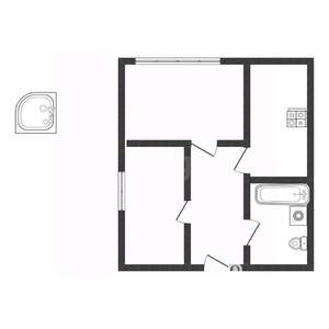 2-к квартира, вторичка, 43м2, 4/9 этаж