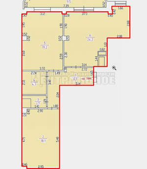 2-к квартира, вторичка, 86м2, 5/10 этаж