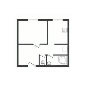 1-к квартира, вторичка, 39м2, 1/2 этаж