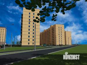 2-к квартира, строящийся дом, 59м2, 1/10 этаж
