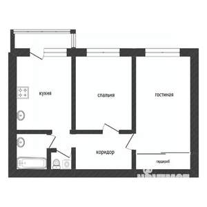2-к квартира, вторичка, 56м2, 2/16 этаж