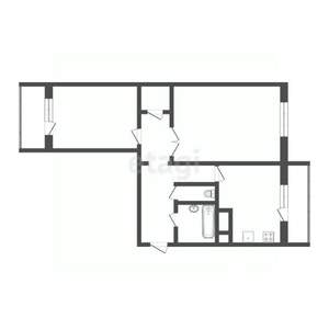 2-к квартира, вторичка, 54м2, 2/10 этаж