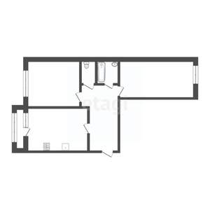 2-к квартира, вторичка, 52м2, 5/9 этаж