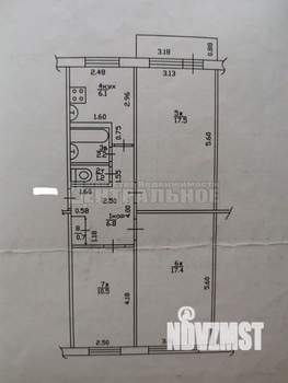 3-к квартира, вторичка, 62м2, 4/5 этаж