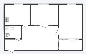 2-к квартира, вторичка, 45м2, 1/5 этаж