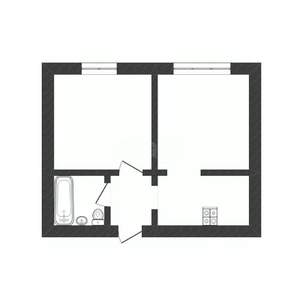 2-к квартира, вторичка, 35м2, 5/9 этаж