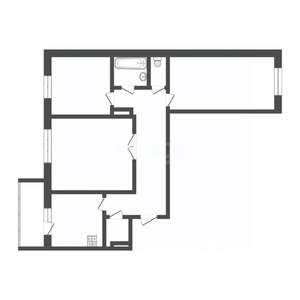 3-к квартира, вторичка, 74м2, 5/5 этаж