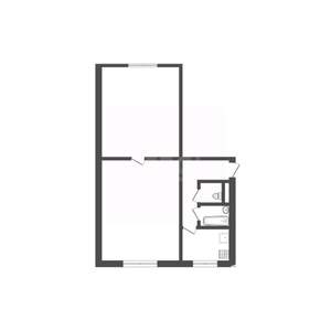 2-к квартира, вторичка, 45м2, 1/5 этаж