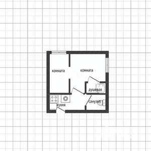 2-к квартира, вторичка, 24м2, 3/5 этаж